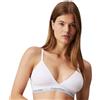 Calvin Klein Donna Reggiseno a Bralette Triangle Imbottitura Estraibile, Bianco (White), M