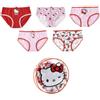 CERDÁ LIFE'S LITTLE MOMENTS Confezione da 5 Slip Hello Kitty e Beauty Case per Bambine - Biancheria Intima in Cotone Morbido e Traspirante, Slip Hello Kitty Regolabili e Comodi, età 4-5 Anni