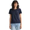 GANT REG SHIELD SS T-SHIRT, T-shirt Donna, Blu ( EVENING BLUE ), S