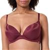 DORINA Origins-Shimmer Mesh-Plunge Origins Reggiseno Push-Up Immersione - Armature, Cappelli Modellati, Tessuto in Mesh Paillette, Rosso, Rosso, 4C