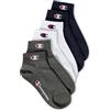 Champion Core Socks Junior 6PP Quarter, Blu (Marino), 27-30 EU (9-11.5 Kids UK) Unisex - Bambini e ragazzi -FW23