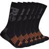 Timberland PRO 6-Pack Crew Socks Calzini da Squadra, Nero, L (Pacco da 6) Uomo