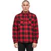 Brandit Lumberjacket Uomo Giacca di mezza stagione nero/rosso