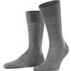 FALKE Sensitive Malaga M So cotone con bordino morbido 1 paio, Calzini Uomo, Grigio Steel Melange 3165, 43-46