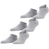 Falke unisex adulto Cool Kick Sneaker 3-Pack calzini corti traspiranti filo funzionale imbottitura leggera suola felpata rinfrescanti cucitura piatta sulla punta sportivi confezione di 3 paia