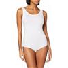 Calida Natural Comfort, Body Modellante Donna, Bianco (Weiss 001), 46 (Taglia Produttore: Small)