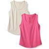 Amazon Essentials Donna Top Senza Maniche in 100% Cotone, vestibilità Regolare