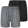 Schiesser 2 Pack Boxershorts Baumwolle Jersey Weich Multipack-Jerseyboxer Boxer a Pantaloncino, Ordinati 3_182427, 4 Uomo