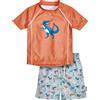 Playshoes Costume a Maglietta, Ocker Set Dino, 110/116 Kinder Unisex