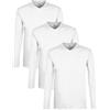 Lower East Basic Langarm-Shirts für Herren mit V-Ausschnitt 3er I 5er I 10er Pack aus 100% Baumwolle I Herren Longsleeve in vielen Farben