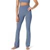 Amazon Essentials Leggins Svasati Tecnici in FormFlex Morbidissimo, a Vita Alta, Lunghi, Interno Gamba 80cm, Pantaloni da Yoga con Taglio Bootcut Donna, Grigio Ardesia, XXL