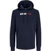 JACK & JONES JJECORP Logo Sweat Hood Play Noos Pls, Navy Blazer/Print:Play 5, XXXXL