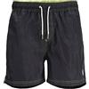 JACK & JONES Costume da Bagno da Uomo, JPSTMALTA JJSWIM con Cerniera Si, Colore Nero, Taglia L, Nero, L