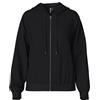 PIECES Bestseller A/S Felpa con Cappuccio da Donna Pcchilli LS Zip Noos BC, Nero, L