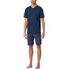 Schiesser Schlafanzug Kurz V-Ausschnitt-Nightwear Set Pigiama, Admiral_182200, 60 Uomo