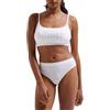 Juicy Couture Juicy Diamante Bralette & High Leg Brief Set di Biancheria Intima, Bianco, Taglia Unica (Pacco da 42) Donna