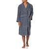 Nautica Men's Long Sleeve Cozy Soft Plush Shawl Collar Robe, Navy (KR06F7), One Size