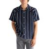 Wrangler - Camicia Uomo - vestibilità Comoda - SS W Resort Shirt - Blu Marino Floreale