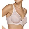 Selene, Reggiseno Donna in Pizzo Floreale Trasparente, con Ferretto e Fascia in Tulle, Senza Imbottitura, Collezione Melany, Colore Rosa, Taglia 4C