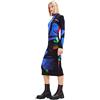 Desigual Vestito da Donna Ologramma Lacroix, Nero, XS
