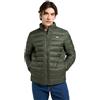 Lee Giacca da uomo Stand Collar Puffer, grigio oliva, S
