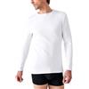 Damart T-Shirt a Maniche Lunghe, in Thermolactyl Felpato e Spazzolato, Bianco, XL