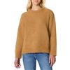 Amazon Essentials Maglione Girocollo Oversize in Finto Mohair Donna, Cammello Puntinato, L