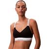Calvin Klein Donna Reggiseno a Bralette Lightly Lined Fascia Elasticizzata, Nero (Black), XS