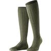 FALKE Teppich Im Schuh M Kh lana al ginocchio tinta unita 1 paio, Calzini lunghi Uomo, Verde Herb 7754, 45-46