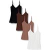 Amazon Essentials Donna Canottiera in Maglia con Scollo a V vestibilità Aderente (Disponibile in Taglie Forti)