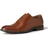 Amazon Essentials Scarpe Oxford Cap Toe Eleganti Uomo, Tan, 41 EU