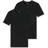 Schiesser 95/5, Canottiera Intima in Cotone Organico, Girocollo, Nero_174997, XXL Uomo