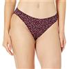 Amazon Essentials Slip Bikini Classico a Vita Bassa, Copertura Completa Donna, Rosso Mattone Leopardata, 44