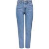 ONLY Onlemily HW St Raw Crop Ank Mae06 Noos, Jeans Donna, Denim Blu Chiaro, 30W / 32L