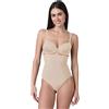 Lovable Guaina Modellante Vita Alta Seamless Perizoma | Microfibra Tecnica Senza Cuciture | Effetto Contenitivo Invisibile | Silhouette Shaping Donna, Cipria, S