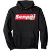 Senpai shirt Senpai hoodie & Kawaii clot Camicia Anmie dice Senpai Waifu camicia kawaii accessori Felpa con Cappuccio, Unisex per adulti, Nero, L