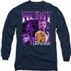 KPop Demon Hunters K-Pop Demon Hunters - Huntrix Huntr/X Rumi Bootleg Unisex Long Sleeve T Shirt, Navy, Small