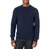 Amazon Essentials Felpa Girocollo Oversize in Cotone Testurizzato Uomo, Blu Marino, XS