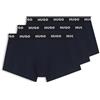 HUGO Trunk Triplet Pack Boxer, Navy, L (Pacco da 3) Uomo