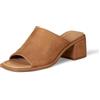 Amazon Essentials Mule con Tacco a Blocco Donna, Tan Finta Micro Scamosciato, 35 EU