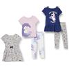 Amazon Essentials Disney | Marvel | Star Wars | Frozen | Princess Set di capi da combinare e abbinare Bambine e ragazze, Pacco da 5, Frozen - Elsa E Olaf, 10 anni