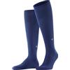 Burlington Dublin M Kh cotone al ginocchio tinta unita 1 paio, Calzini lunghi Uomo, Blu Night Blue 6583, 40-46