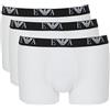 Emporio Armani Man's Bold Monogram - Confezione da 3 Boxer da Uomo, Colore Bianco, XL, Bianco/Bianco/Bianco, XL