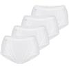 Sloggi Chic Maxi 4p, Slip Donna, Bianco (White), 46