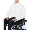 Amazon Essentials Camicia Oxford Elasticizzata con Taschino a Maniche Lunghe Regular Fit (Disponibile nelle Taglie Big & Tall) Uomo, Bianco, L