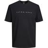 JACK & JONES Maglia a Maniche Corte con Logo Stampato T-Shirt di Base Maglietta Girocollo Maglietta a Maniche Corte Taglie Forti Oversize JJESTAR