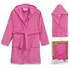 Interbaby Accappatoio unisex per bambini tinta unita, fucsia, 2 Anni
