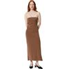 Amazon Essentials Donna Maxi Abito Senza Spalline in Jersey Opaco Slim