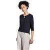 Street One A322802 Maglietta con Taglio, Deep Tint Blue, 52 Donna