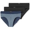 Schiesser Confezione da 3 Slip da Uomo in Cotone Biologico, Confezione Multipla - 95/5 Organic, Assortiti 13_180196, XXL